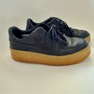 Nike Air Force 1 Sage Low LX 'Oil Grey Gum' | Black Platform | Size 8